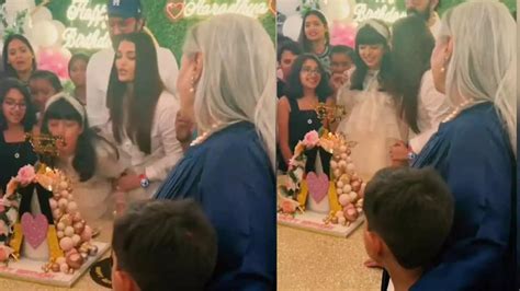 Aaradhya Gets A Kiss From Her Mommy Aishwarya Rai Bachchan Abhishek