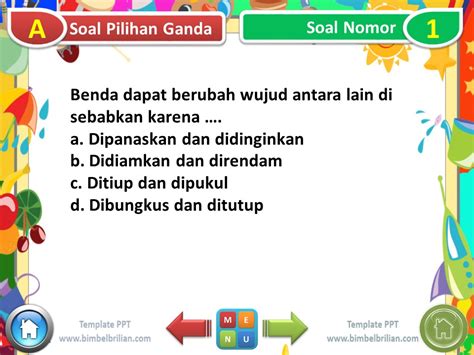 Power Point PPT Soal Tema 3 Kelas 3 SD Subtema 3 Perubahan Wujud