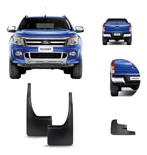 Kit Traseiro Apara Barro Lameiro Ford Ranger 2013 2014 2015