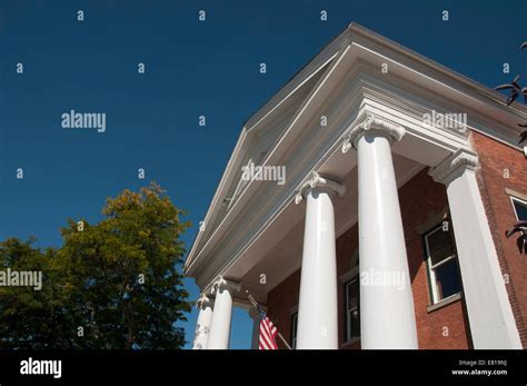 Geneseo Ny Usa Greek Revival Building Stock Photo Alamy