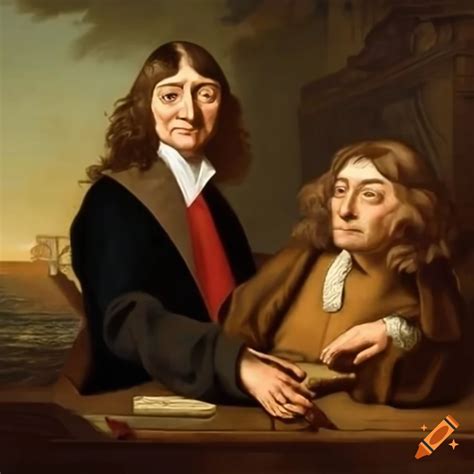 Portrait of rené descartes and david hume on Craiyon