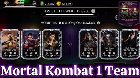 Mortal Kombat 1 Team Vs Twisted Fatal Tower Hard Battles 190 199 Fight