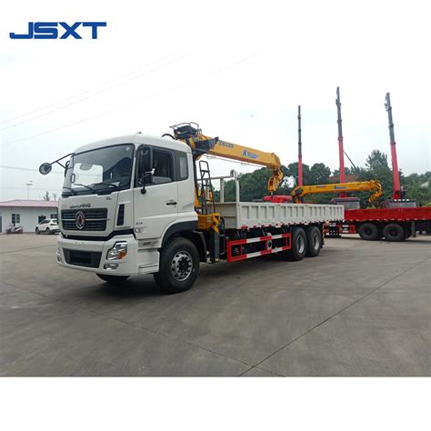 Dongfeng 10 Ton Telescopic Boom Mounted Folding Crane Lifting Arm Truck