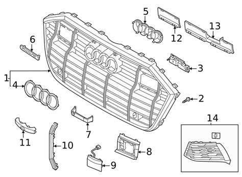 K E B Outer Grille Audi A Allroad Audi Oem Parts