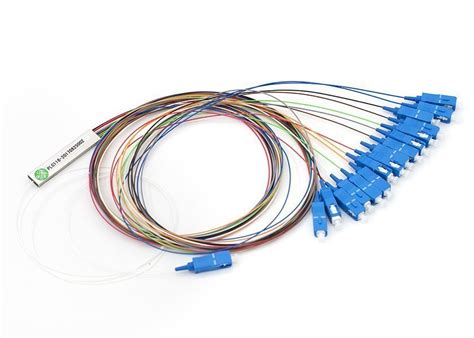 PLC Splitter 1x16 SC UPC Connectors Steel Tube FOCONEC