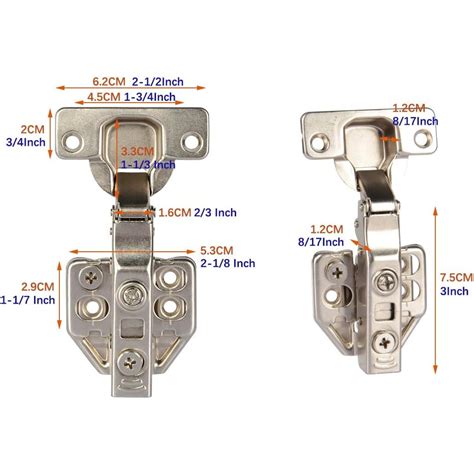 Set 2 Balamale Dulap Sunmostar Inox Cu Amortizor 14 X 61 Mm