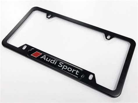 2022 Audi Q3 Audi Sport License Plate Frame Black Powdercoat