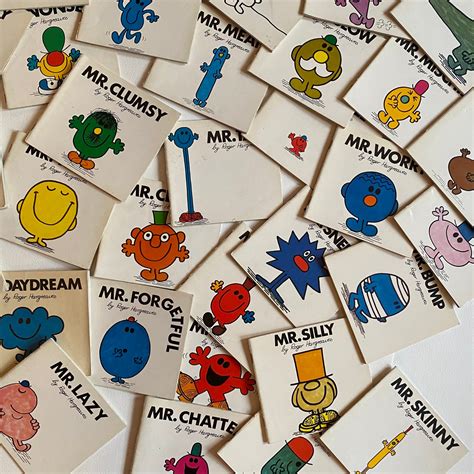 Mr Men 1970s Rare Collection Of 39 Roger Hargreaves Books Etsy Uk