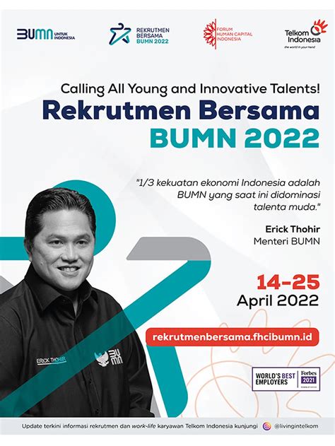 Rekrutmen Bersama BUMN 2022: Telkom Indonesia Cari 250 Karyawan
