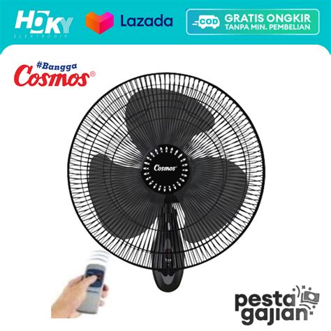 Wall Fan Kipas Dinding Cosmos REMOTE 16 Inch WFGR WFCR Garansi