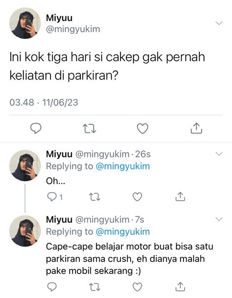 On Twitter Niat Belajar Motor Supaya Satu Parkiran Sama Crush