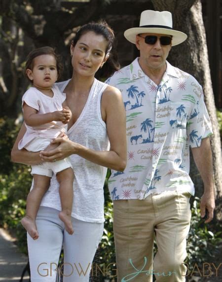 Bruce Willis and wife Emma Hemming take their daughter Mabel to a park ...