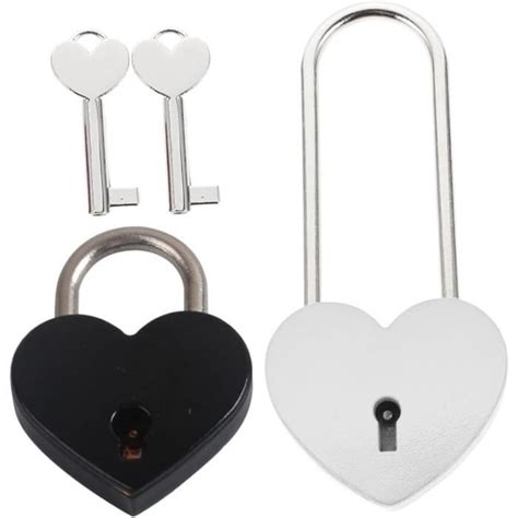 Pi Ces Coeur Amour Serrure Mini Valise Mini Cadenas Cadenas Cl