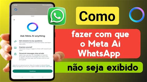 Como obter meta ai no WhatsApp meta do whatsapp ai não aparece