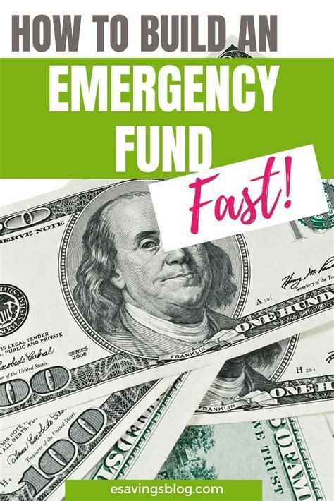 How To Build An Emergency Fund Fast Emergency Fund Money Management