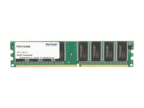 Patriot 1GB DDR 400 (PC 3200) Desktop Memory Model PSD1G400 - Newegg.ca