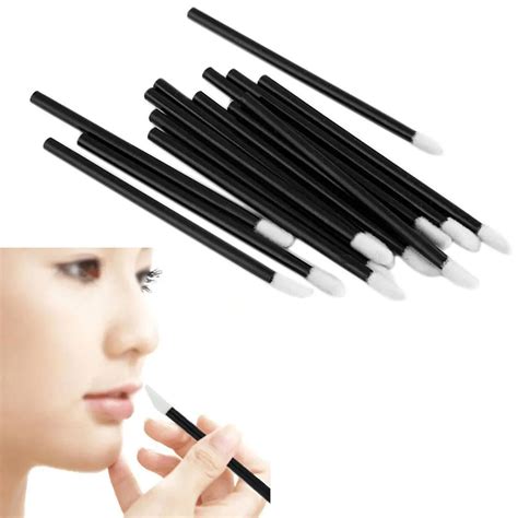 Outtop 100pcs Disposable Makeup Lip Brush Lipstick Gloss Wands Applicator Make Up Bk 6a17 Drop