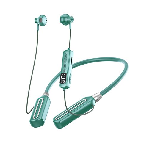 Wemdbd 50 Neck Hanging Wireless Bluetooth Headset Intelligent Digital Display Can Be Inserted