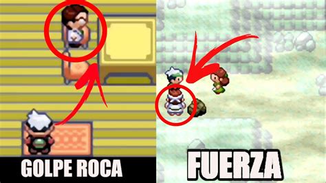 Como Conseguir Golpe Roca Y Fuerza En Pokemon Esmeralda Facil Y