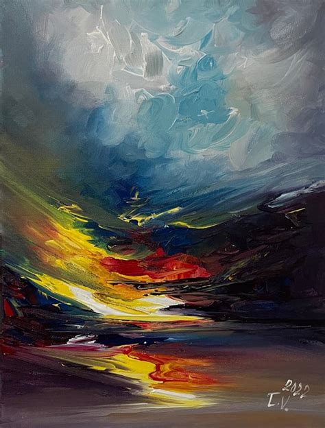 Ancient Storm Acrylic Painting By Timea Valsami Artfinder