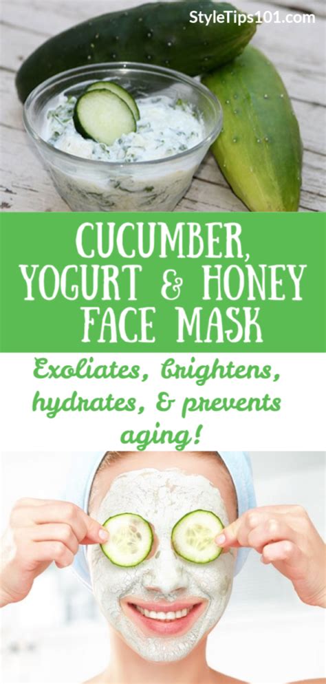 Diy Yogurt Cucumber And Honey Face Mask