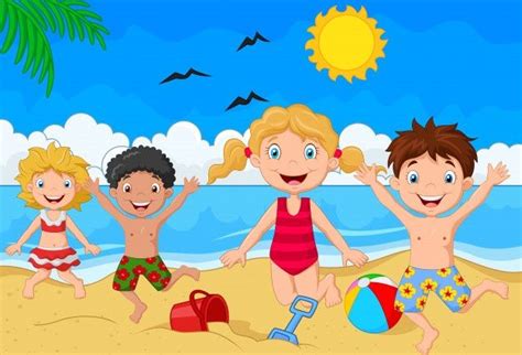 D A De Verano De Dibujos Animados Vector Premium Vector Freepik