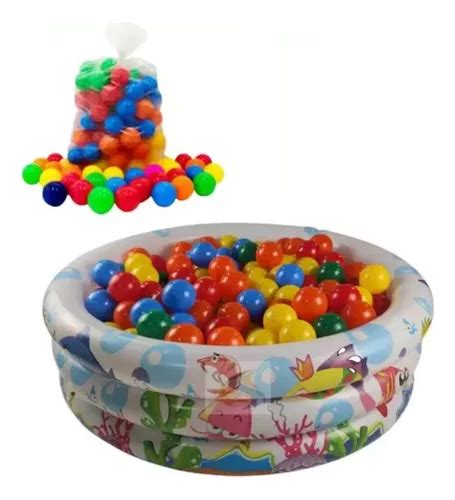 Piscina Infantil Infl Vel Litros Colorida Bolinhas Mercadolivre