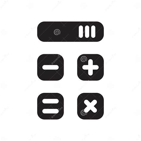 Mathematical Operations Icon Vector Sign And Symbol Isolated On Stock