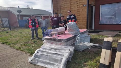 Familias de Puqueldón reciben kit de emergencias tras pérdidas de sus