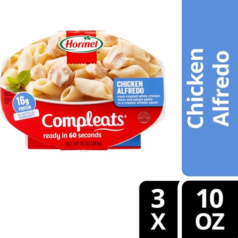 Hormel Compleats Chicken Alfredo 10 Oz 3 Pack