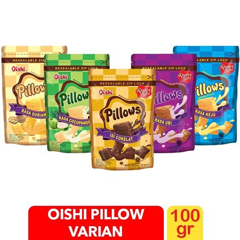 Jual Oishi Pillows Party 100 Gr Cemilan Snack Shopee Indonesia