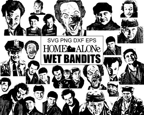 Svg Home Alone Wet Bandits Harry Marv Kevin Mccallister Culkin