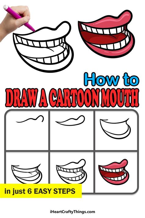 Cartoon Mouth Drawing - How To Draw A Cartoon Mouth Step By Step