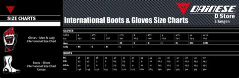 Dainese Gloves Size Chart: A Visual Reference of Charts | Chart Master