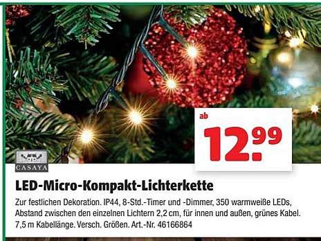 Casaya Led Micro Kompakt Lichterkette Angebot Bei Hagebaumarkt