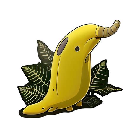 Banana Slug Drawing Png Clipart Banana Banana Slug Cartoon Clip