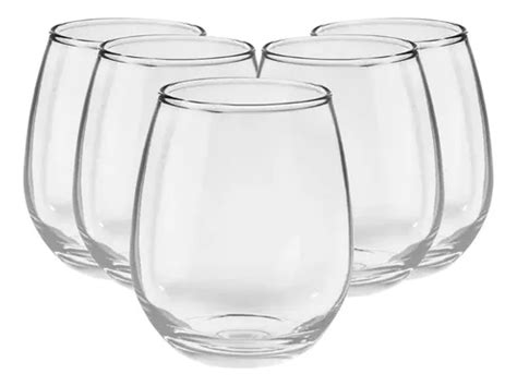 Set X Copas Cop N Vaso Vidrio Sin Tallo Gourmet Rigolleau