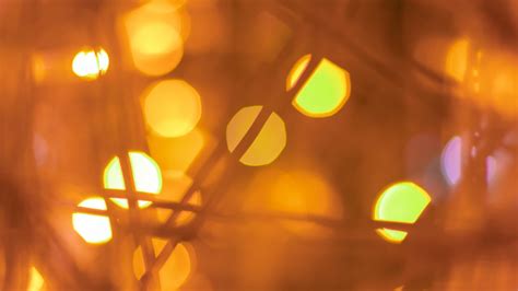 Wallpaper Garland Glare Bokeh Macro Light Hd Picture Image