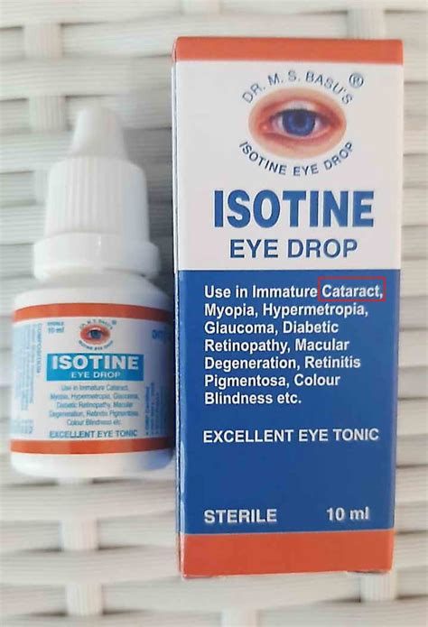 Obat Mata Katarak Isotine Eye Drop Obat Tetes Mata Herbal India