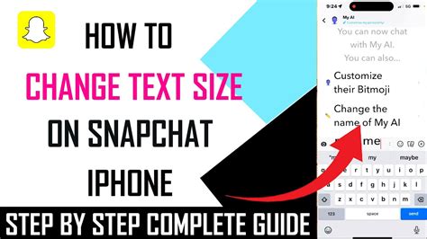 How To Change Text Size On Snapchat Iphone Youtube