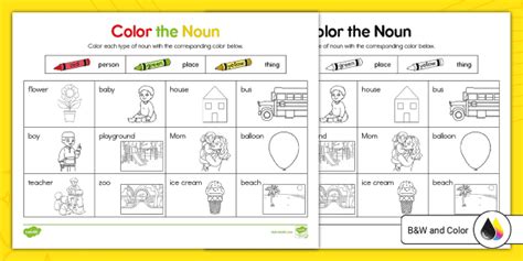 First Grade Nouns Worksheet Teacher Made Worksheets Library