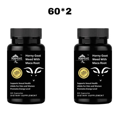 Horny Goat Weed Capsule Maca Root 500mg Supports Desire Stamina Saw