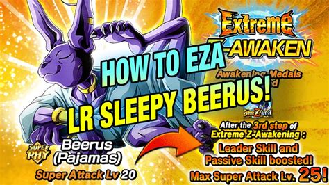 How To Eza Sleepy Beerus Farming Guide 3 Extreme Z Area Universe 7