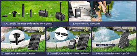 POPOSOAP Solar Fountain Pump Battery Backup 2200mAh Battery Backup For