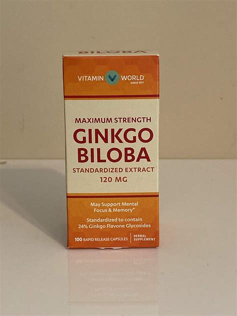 Extracto estandarizado de Ginkgo Biloba de la fuerza máxima 120mg 100