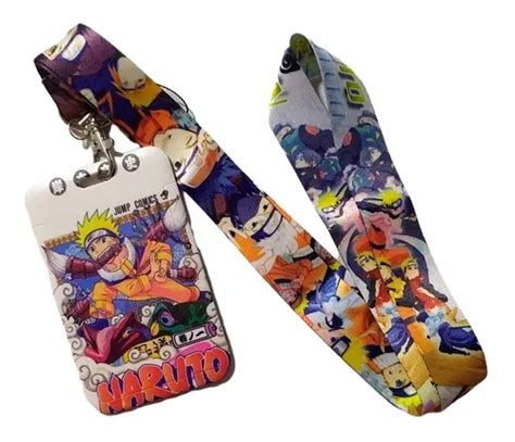 Porta Carnet Y Lanyard Naruto Anime Porta Credencial Cuotas Sin Inter S