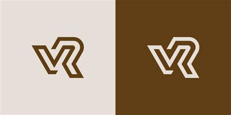 Initial Letter VR Or RV Monogram Logo 30526578 Vector Art At Vecteezy