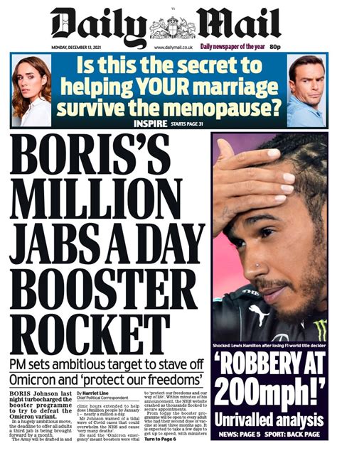 Daily Mail U K On Twitter Mondays Dailymailuk Mailfrontpages