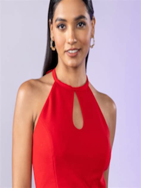 Buy 20dresses Halter Neck Sleeveless Crop Top Tops For Women 22037640 Myntra