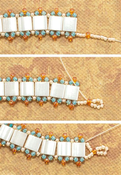 Steps To Making An Embellished Tila Bead Bracelet With Ladder Stitch